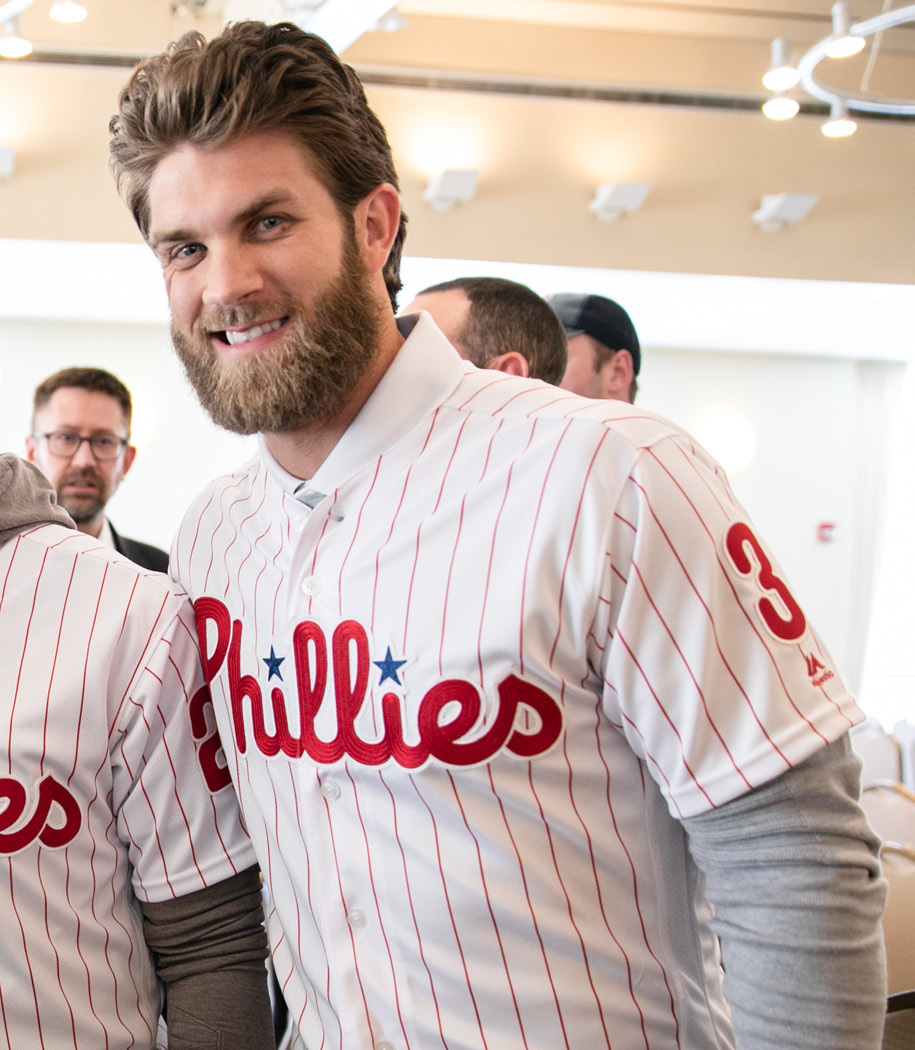 Bryce Harper. Photo by The Office of Governor Tom Wolf, licensed under CC BY 2.0 (creativecommons.org/licenses/by/2.0),