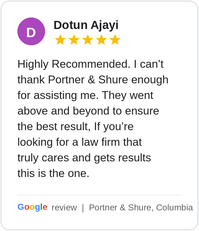 Google review, Dotun Ajayi, 5 stars